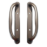 10" Sliding Door Dummy Handle Set, 3-15/16" Hole Spacing, Fits 1-1/4" to 2-1/4" Door Thickness, No Latch