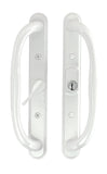 10" Sliding Patio Handle Set w/ Keys, 3 15/16" Hole Spacing, Fits 1-1/4" to 2-1/4" Door Thickness
