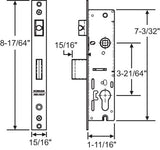 8-17/64" Interlock Single Point Stainless Steel Mortise Lock (DL-INTERLOCK-56-169)