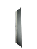 Black Two-Point Adjustable Striker Wide Keeper for Sliding Glass Patio Door Two Point Mortise Lock